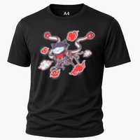 Japanese Anime Ninja Shinobi Cat Cooling Performance Crew T-Shirt