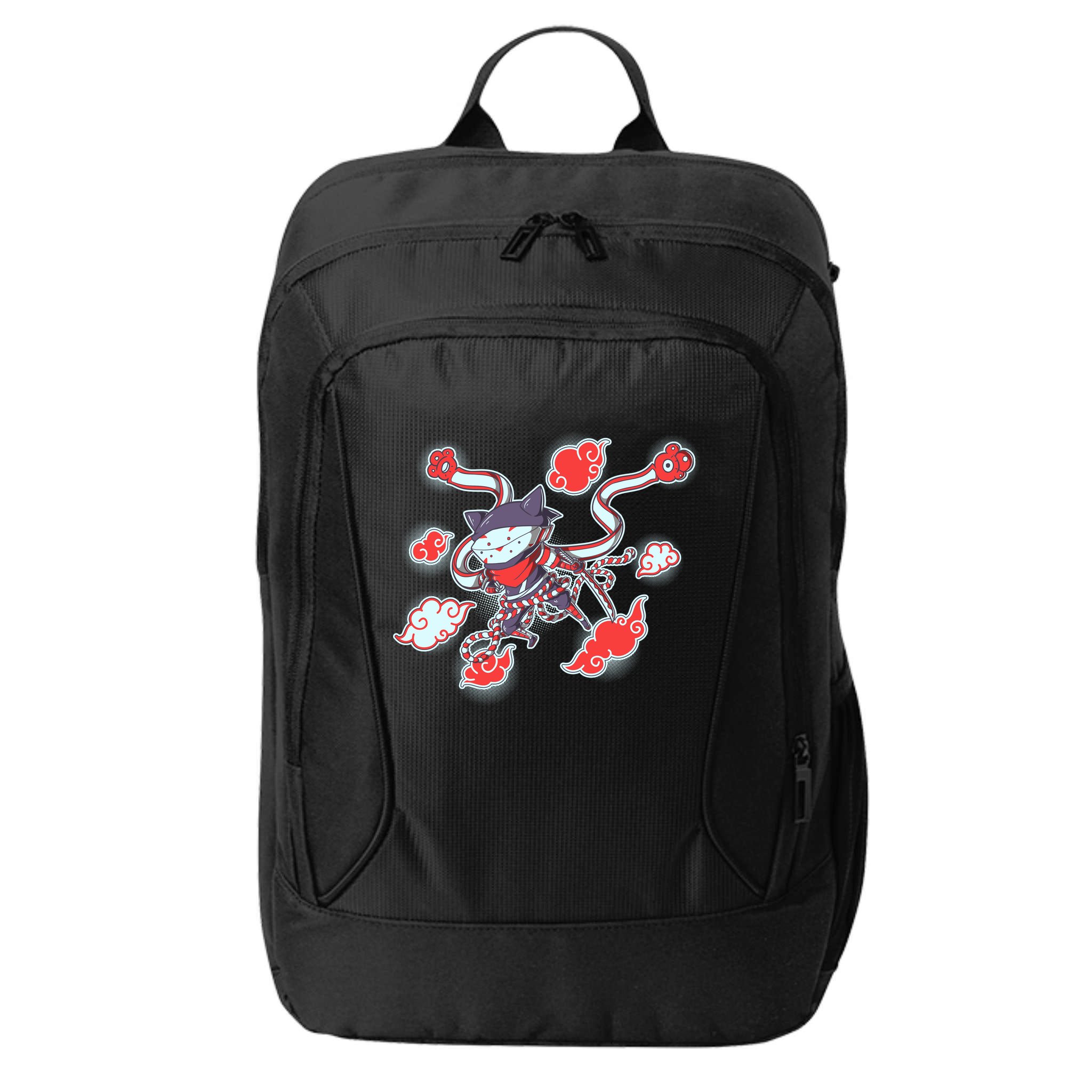 Japanese Anime Ninja Shinobi Cat City Backpack