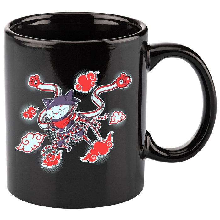 Japanese Anime Ninja Shinobi Cat 11oz C Handle Ceramic Mug