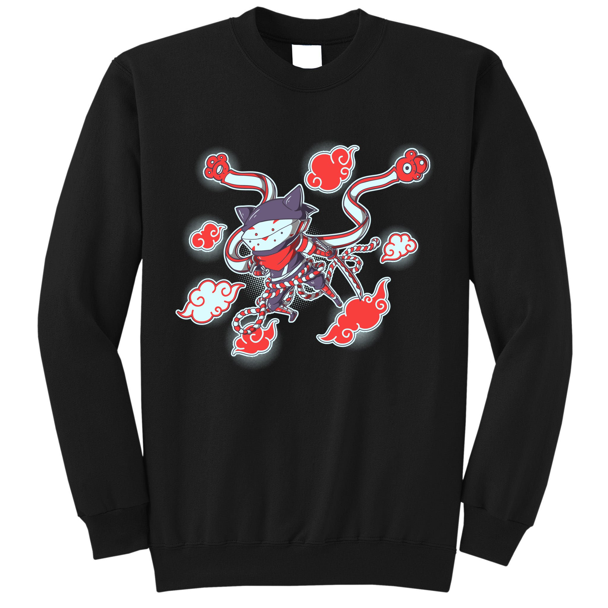 Japanese Anime Ninja Shinobi Cat Tall Sweatshirt