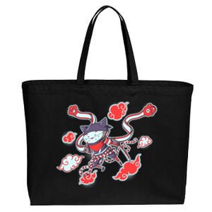 Japanese Anime Ninja Shinobi Cat Cotton Canvas Jumbo Tote