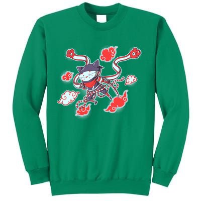 Japanese Anime Ninja Shinobi Cat Sweatshirt