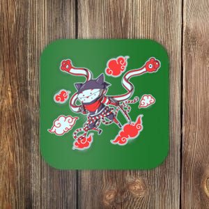 Japanese Anime Ninja Shinobi Cat Coaster