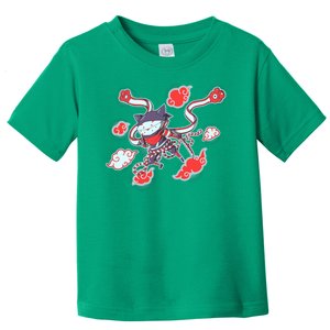 Japanese Anime Ninja Shinobi Cat Toddler T-Shirt