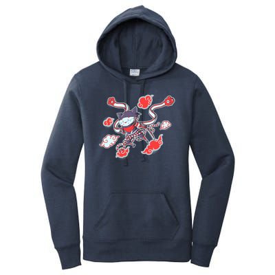 Japanese Anime Ninja Shinobi Cat Women's Pullover Hoodie