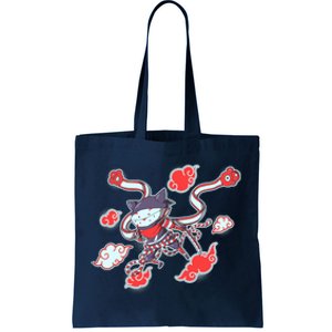 Japanese Anime Ninja Shinobi Cat Tote Bag