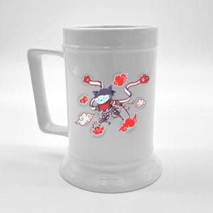 Japanese Anime Ninja Shinobi Cat Beer Stein