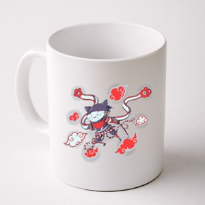 Japanese Anime Ninja Shinobi Cat Coffee Mug