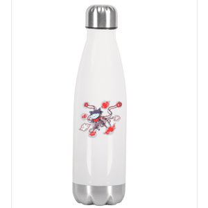 Japanese Anime Ninja Shinobi Cat Stainless Steel Insulated Water Bottle