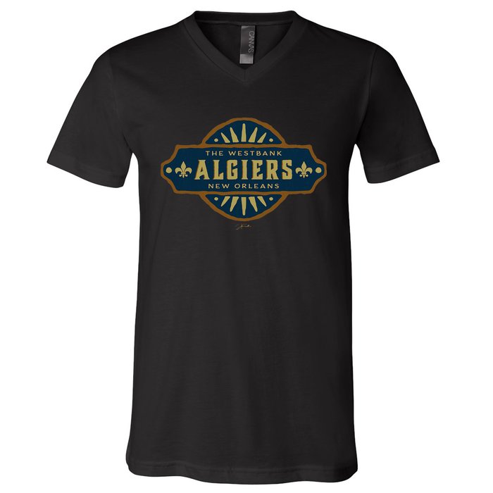 Jcombs Algiers New Orleans Louisiana V-Neck T-Shirt