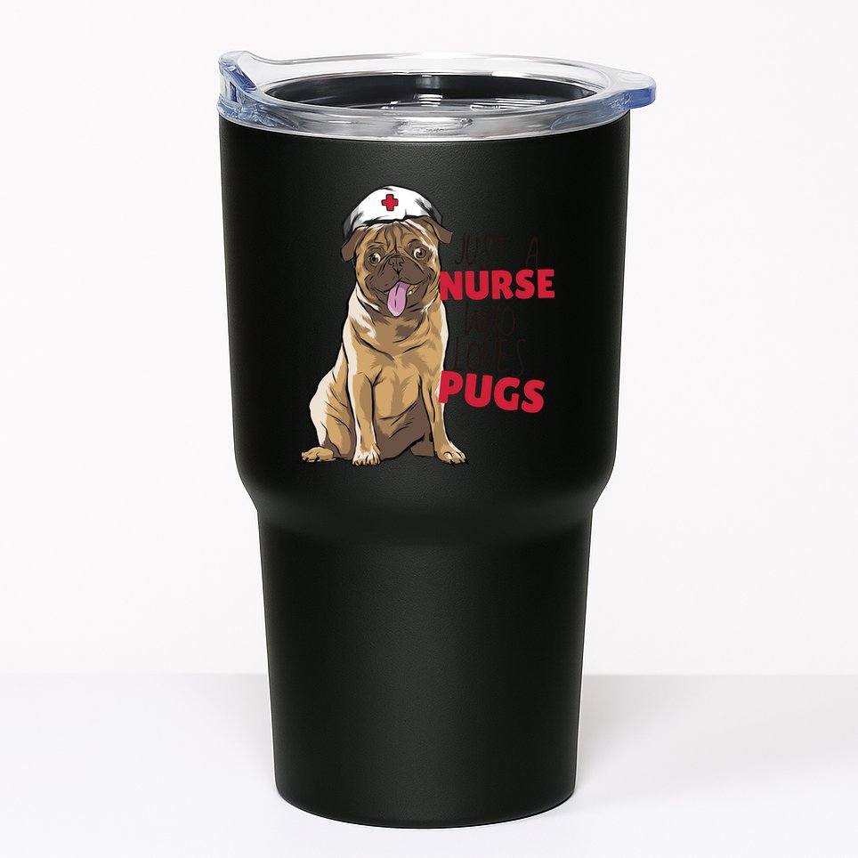 Just A Nurse Who Loves Pugs Tumbler