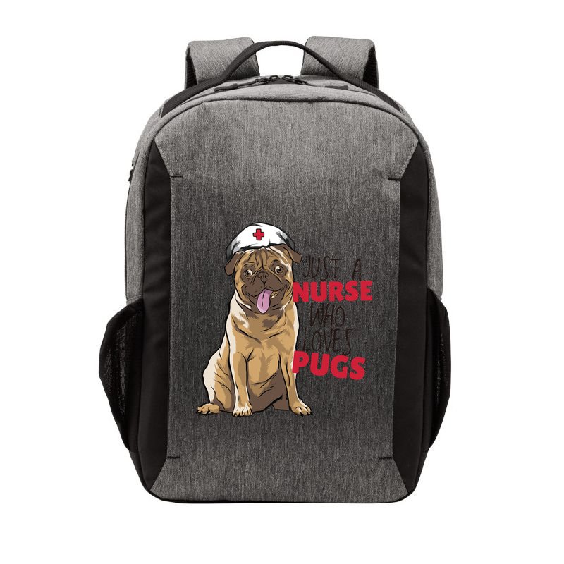 Just A Nurse Who Loves Pugs Vector Backpack