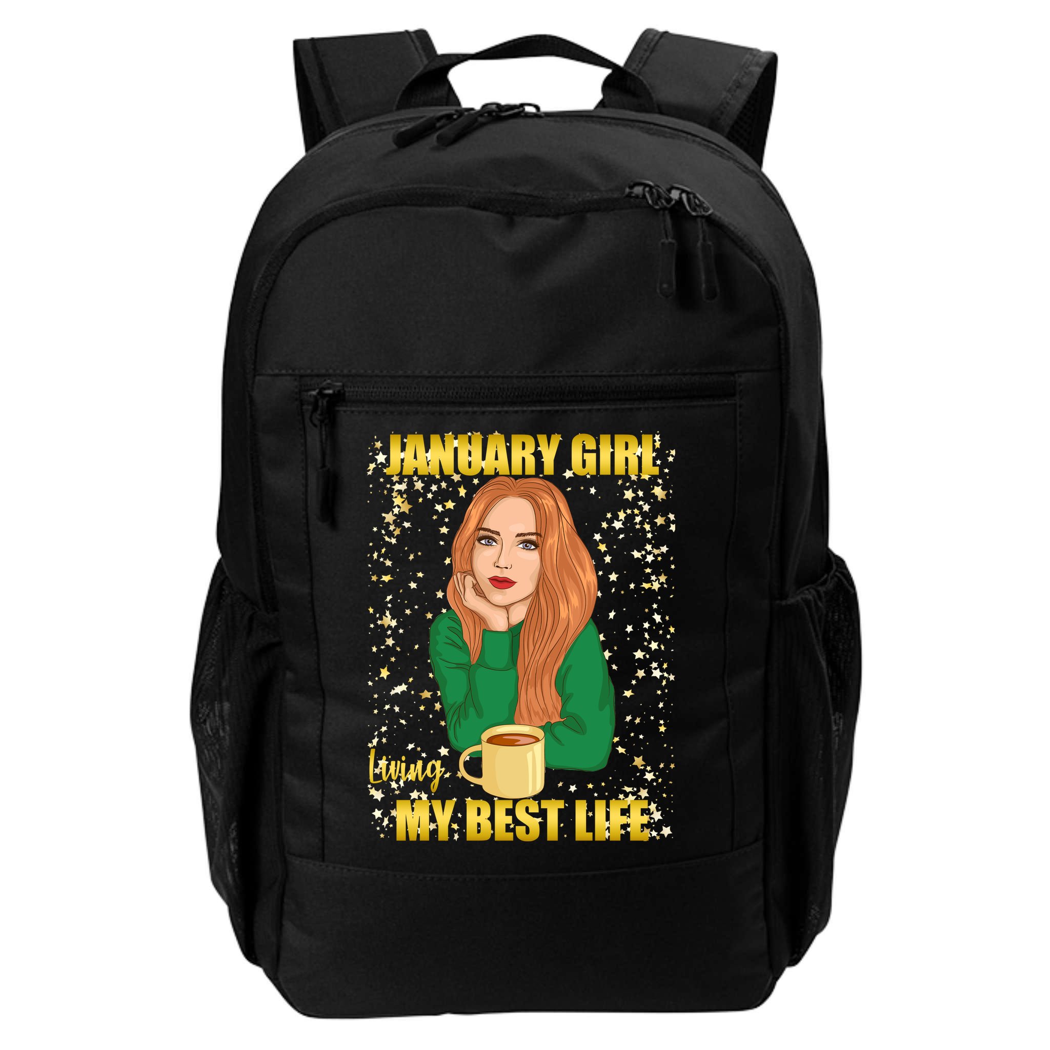 January Girl Living My Best Life Backpack