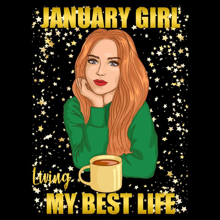 January Girl Living My Best Life Toddler T-Shirt