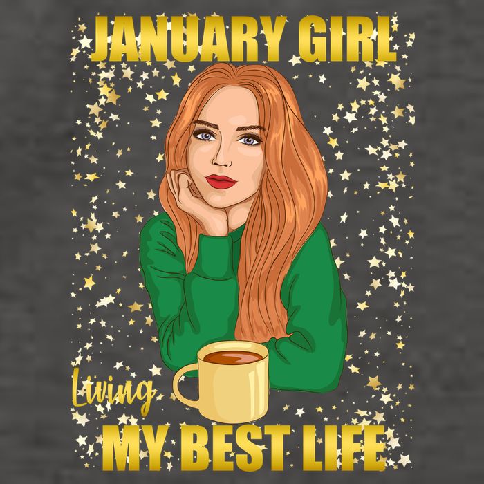 January Girl Living My Best Life Vector Backpack
