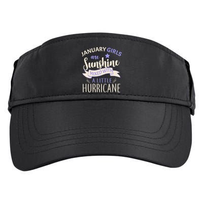 January Girls Are Sunshine Mixed With Hurricane Adult Drive Performance Visor