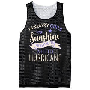 January Girls Are Sunshine Mixed With Hurricane Mesh Reversible Basketball Jersey Tank