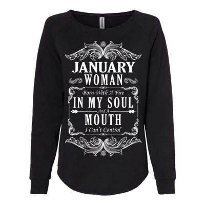 January Woman Funny Birthday Womens California Wash Sweatshirt