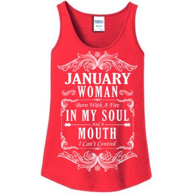 January Woman Funny Birthday Ladies Essential Tank