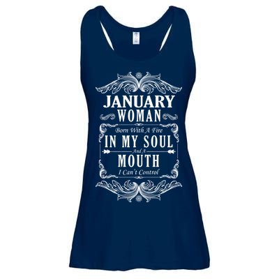 January Woman Funny Birthday Ladies Essential Flowy Tank