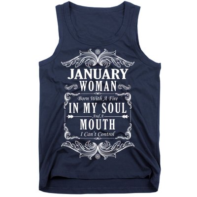 January Woman Funny Birthday Tank Top