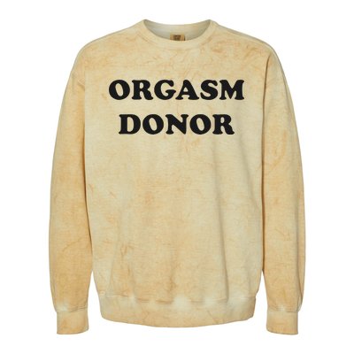 Jensen Ackles Orgasm Donor Ask For Your Free Sample Colorblast Crewneck Sweatshirt