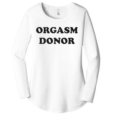 Jensen Ackles Orgasm Donor Ask For Your Free Sample Women's Perfect Tri Tunic Long Sleeve Shirt