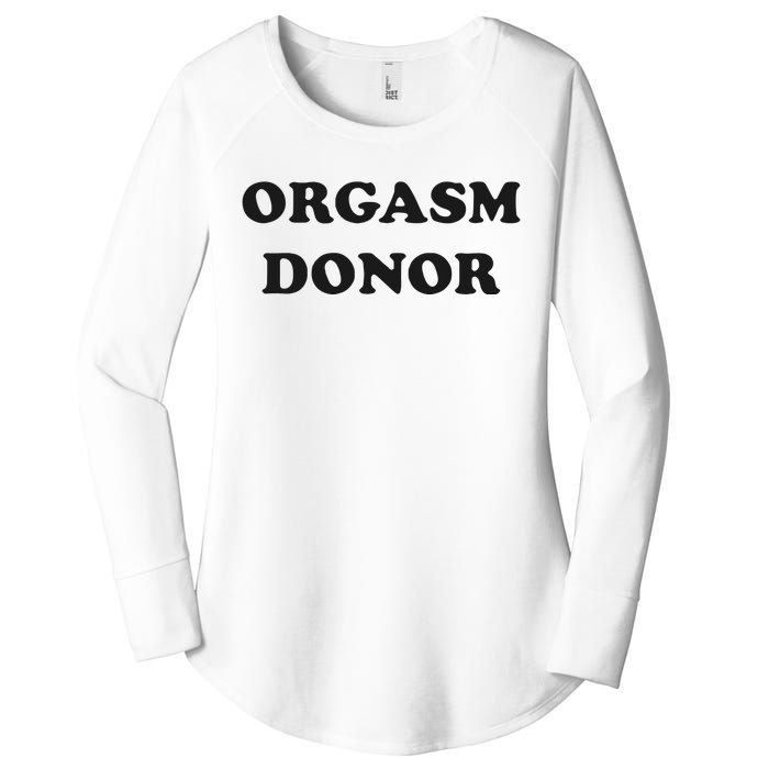 Jensen Ackles Orgasm Donor Ask For Your Free Sample Women's Perfect Tri Tunic Long Sleeve Shirt