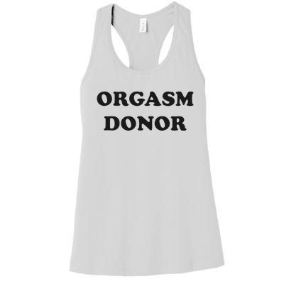 Jensen Ackles Orgasm Donor Ask For Your Free Sample Women's Racerback Tank