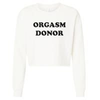 Jensen Ackles Orgasm Donor Ask For Your Free Sample Cropped Pullover Crew