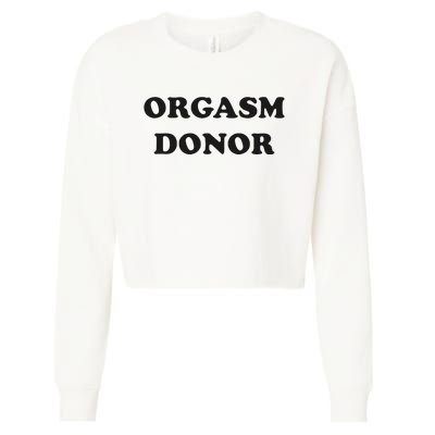 Jensen Ackles Orgasm Donor Ask For Your Free Sample Cropped Pullover Crew