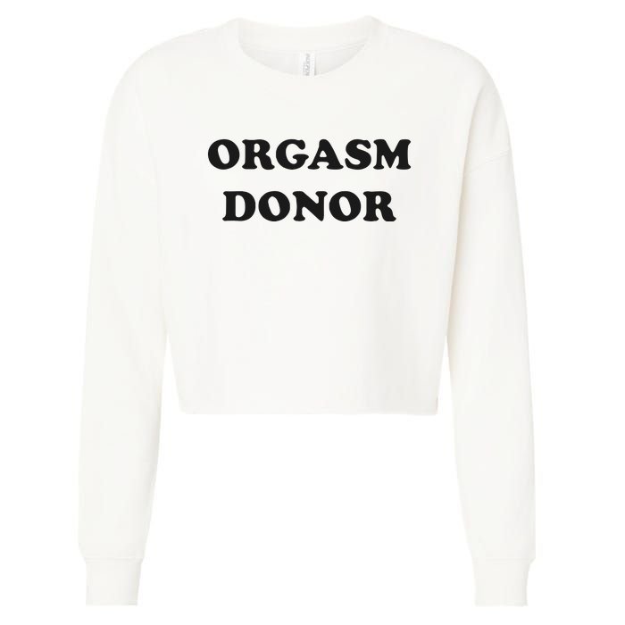 Jensen Ackles Orgasm Donor Ask For Your Free Sample Cropped Pullover Crew