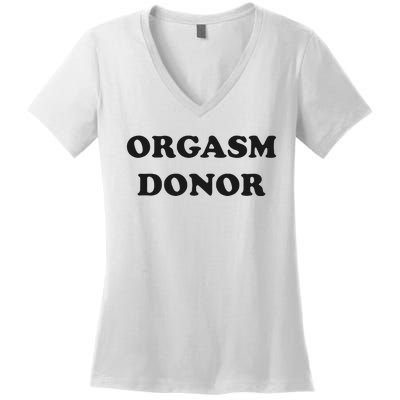 Jensen Ackles Orgasm Donor Ask For Your Free Sample Women's V-Neck T-Shirt