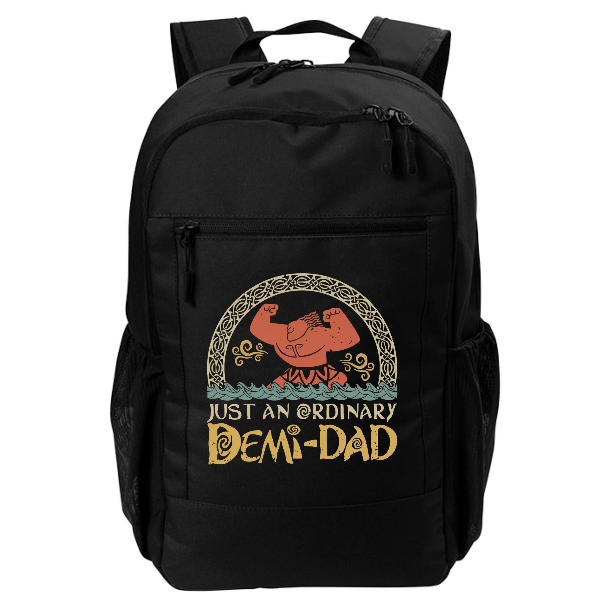 Just An Ordinary Demi Dad Funny Daddy Father Family Backpack