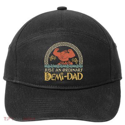 Just An Ordinary Demi Dad Funny Daddy Father Family 7-Panel Snapback Hat