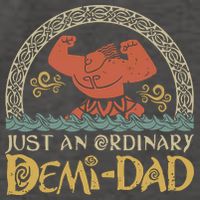 Just An Ordinary Demi Dad Funny Daddy Father Family Vector Backpack