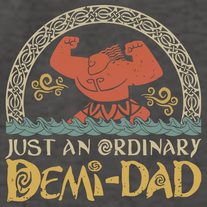 Just An Ordinary Demi Dad Funny Daddy Father Family Vector Backpack