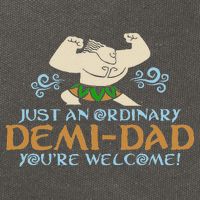 Just An Ordinary Demi Dad You're Welcome! 3 Funny Cotton Canvas Backpack