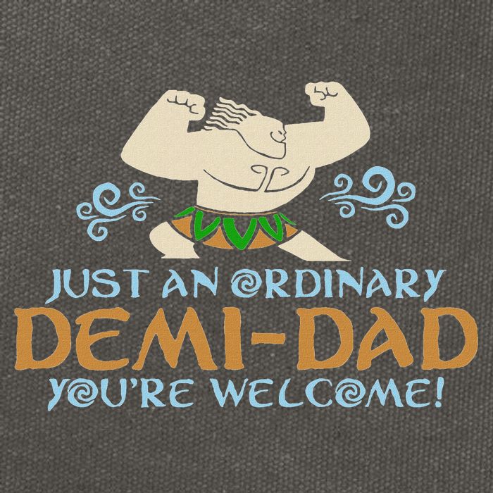 Just An Ordinary Demi Dad You're Welcome! 3 Funny Cotton Canvas Backpack