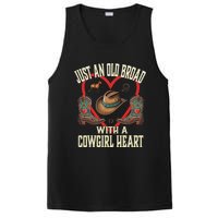 Just An Old Broad With A Cowgirl Heart Western Fun PosiCharge Competitor Tank