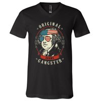 John Adams Original Gangster 4th of July V-Neck T-Shirt