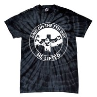 Jesus And On The 7th Day He Lifted Novelty Tie-Dye T-Shirt