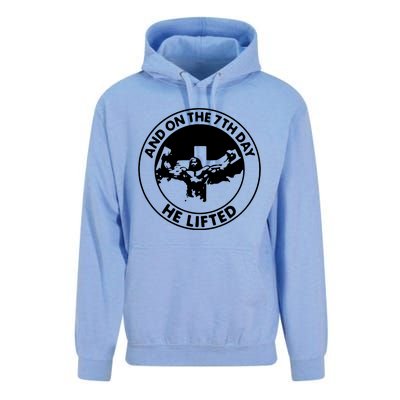 Jesus And On The 7th Day He Lifted Novelty Unisex Surf Hoodie