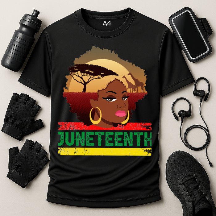 Juneteenth  African Pride Cooling Performance Crew T-Shirt