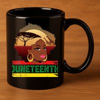 Juneteenth  African Pride 11oz C Handle Ceramic Mug