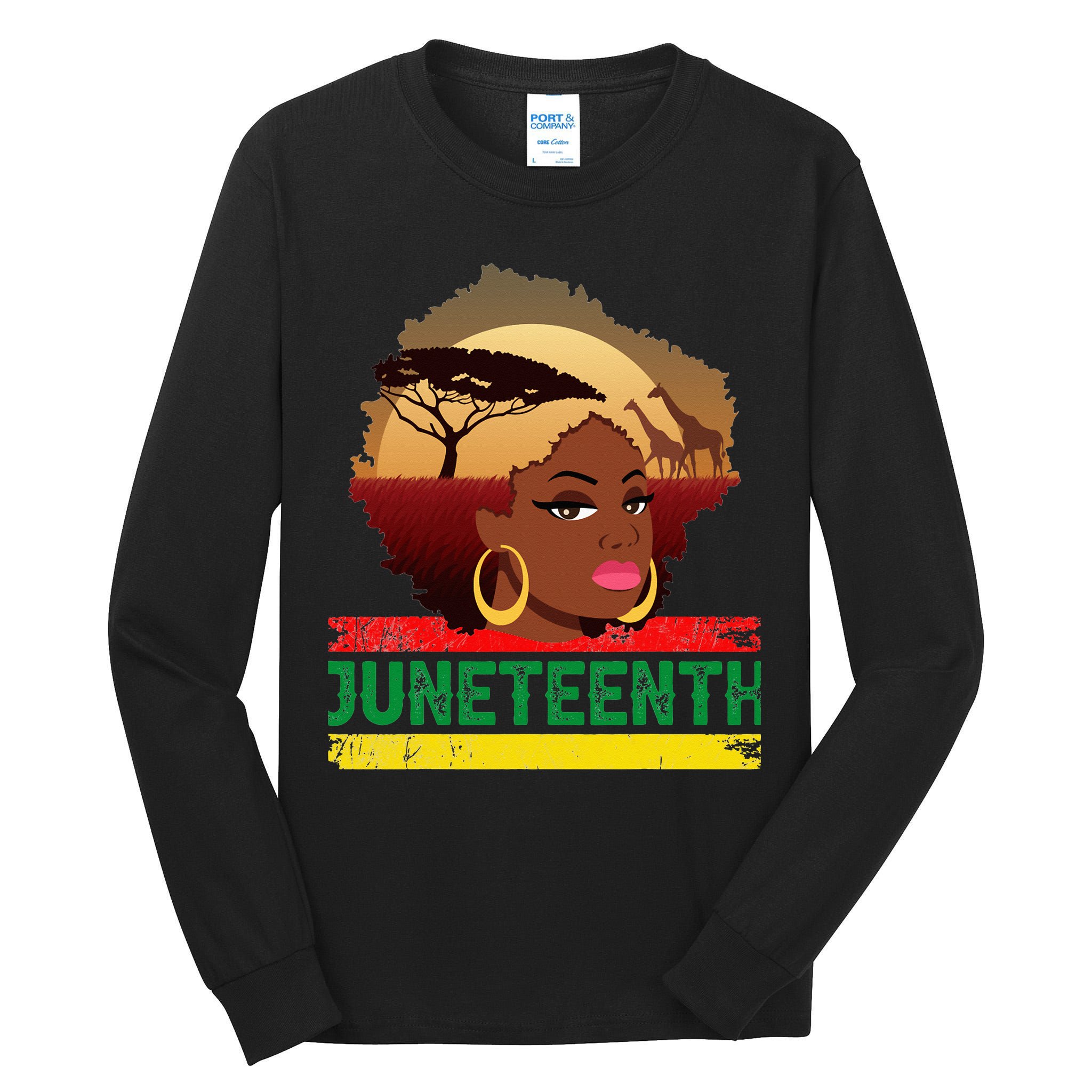 Juneteenth  African Pride Tall Long Sleeve T-Shirt