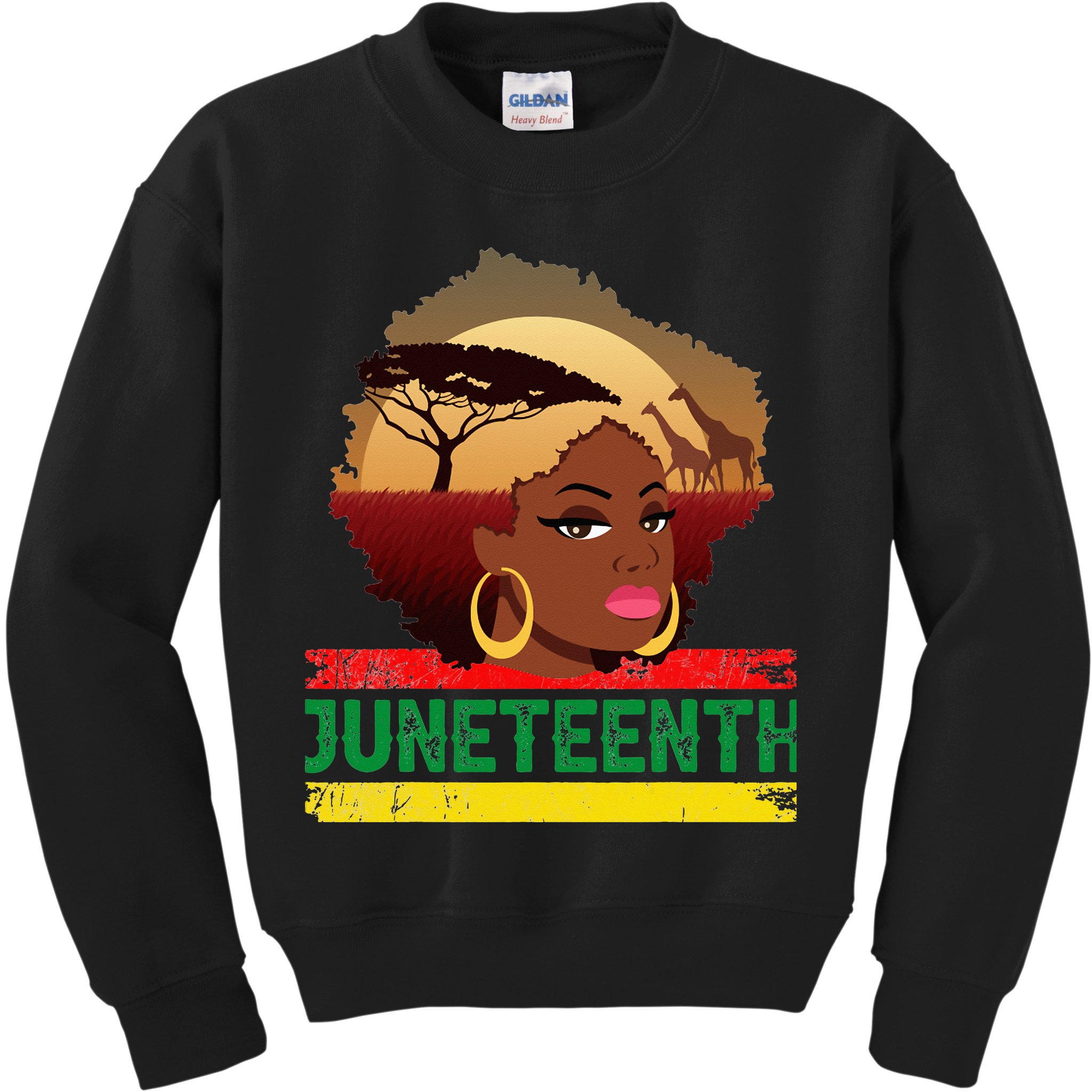 Juneteenth  African Pride Kids Sweatshirt