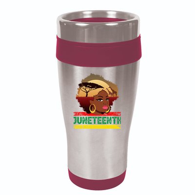 Juneteenth  African Pride 16oz Travel Tumbler
