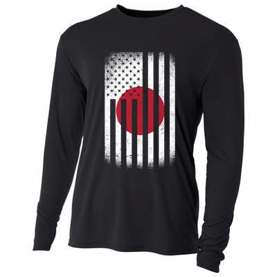 Vintage Japan Flag Cooling Performance Long Sleeve Crew