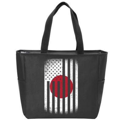 Vintage Japan Flag Zip Tote Bag